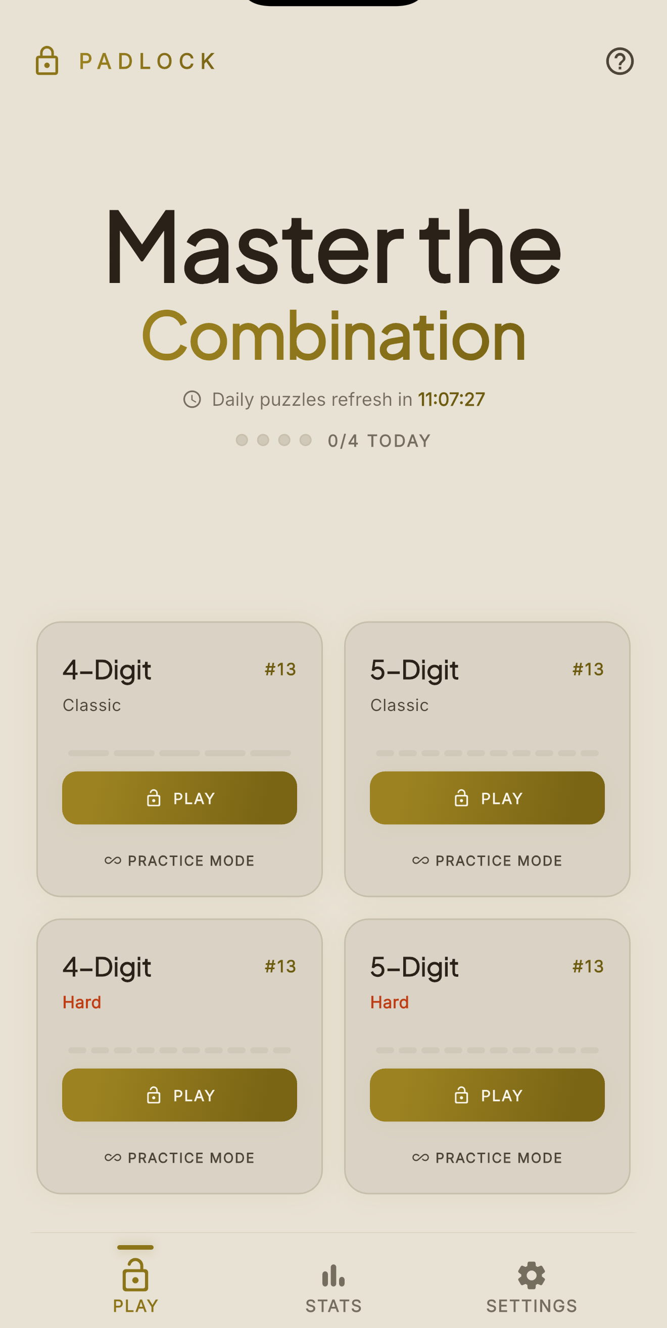Home Screen — Light Mode